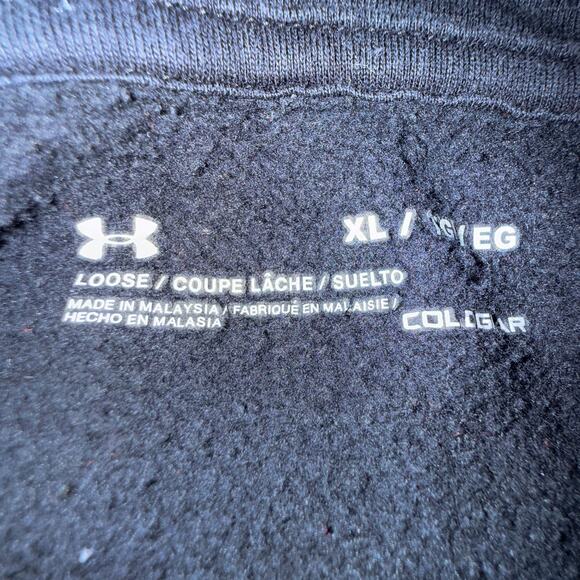 Under Armour Loose Fit Pullover Hoodie w/ USA Flag UA Logo – XL / Collegiate - Picture 3 of 5